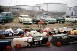 Cars, Oil Tanks, Starting Line, 1950s, VFSV01P01_05