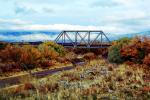 Truss Bridge, Shrub, River, Clouds, New Mexico, 13 November 1993, VRFV03P11_02
