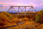 Truss Bridge, Shrub, River, Clouds, New Mexico, 13 November 1993, VRFV03P11_03