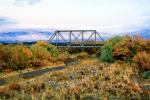 Truss Bridge, Shrub, River, Clouds, New Mexico, 13 November 1993, VRFV03P11_04