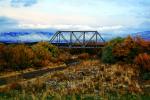 Truss Bridge, Shrub, River, Clouds, New Mexico, 13 November 1993, VRFV03P11_05