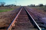 Converging Rail Lines, Vanishing Point, Railroad, Grimes California, 28 January 1994, VRFV03P12_04.3291