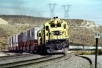 Santa-Fe, SANTA FE C30-7 #8166, Cajon Pass, California, 1993, blue/yellow, piggy-back, VRFV07P04_17