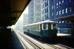 Chicago Elevated, El, CTA, downtown, buildings, 6000 series trainset, September 1971, 1970s, VRHV01P02_03