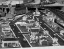 Plasticville, Model Train Layout, streets, houses, buildings, retro, 1950s, VRMV01P08_19B