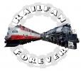 Railfan Forever, white sticker, emblem, T-shirt, VRPD01_226