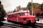 RBe 2/4, Electric Express Powered Rail Car "Red Arrow", Rote Pfeil, single body light steel railcar, Swiss Federal Railways, Lucerne, 1950s, VRPV01P02_15.0587
