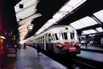 T.E.E train, Zurich, trainset, Streamlined, train station, platform, clock, 1950s, VRPV01P03_01.0587