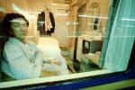 Passenger, Man, Sleeping Compartment, Train Station, Depot, Terminal, Japanese Bullet Train, Tokyo, VRPV01P14_14