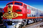 ATSF 347C, EMD F7A, Santa-Fe Diesel Electric Locomotive, AT&SF, Atchison Topeka & Santa Fe, Red/Silver Warbonnet Chief, F-Unit, VRPV02P09_03