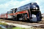 Chessie System, N&W J class steam #611 Streamliners, Spencer North Carolina, Railroad Tracks, VRPV07P06_02B