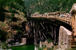 Crossing the Feather River, Feather River Railway, Open Railcars, June 1963, 1960s, VRPV08P10_05